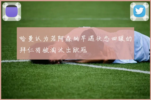 哈曼认为若阿森纳早遇状态回暖的拜仁将被淘汰出欧冠